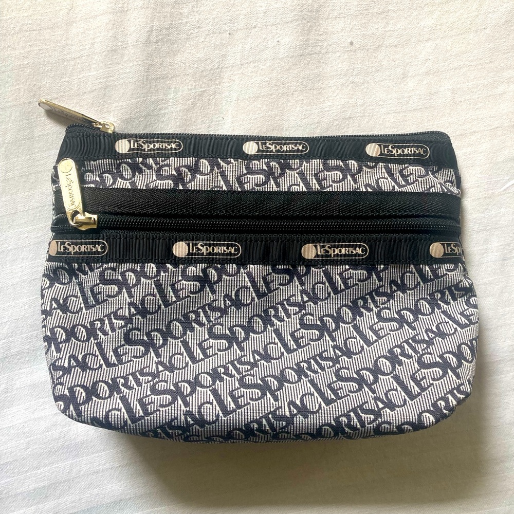 LeSportsac Black and White Pouch